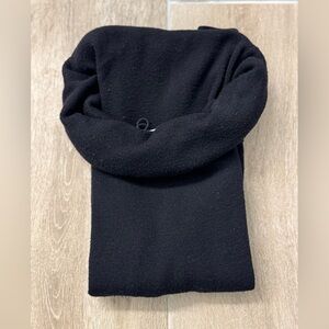 Woman’s Zara Knit Black Ribbed Cowl Neck Knit  Long Sleeve Sweater